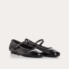 BALLERINES REQINS HONOR CUIR NOIR